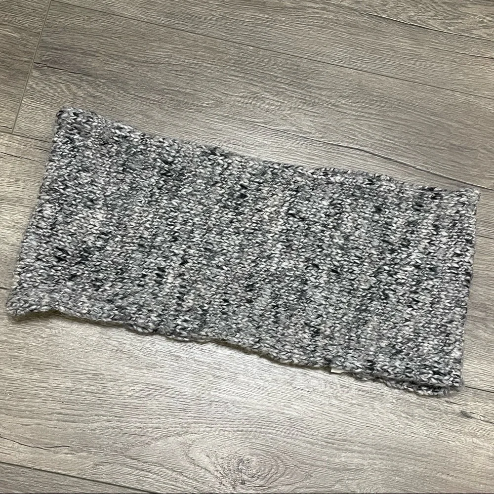 Isabel Marant Etoile Infinity Knit Scarf Laine Wool Alpaca Gray Made In Italy.